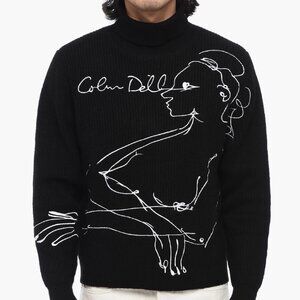 KIDSUPER Studios Black Colm Dillane Doodle Sweater 2023 NWT Men's size L
